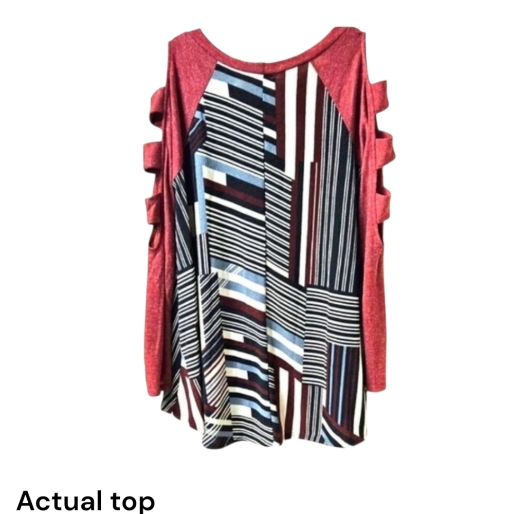 CY FASHION Women's New LongSleeve Cutout Abstract Top S/L - Picture 8 of 16